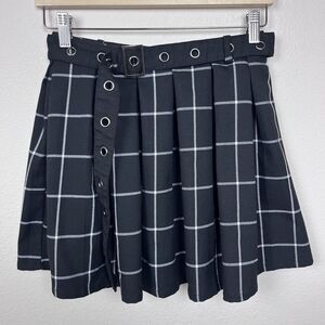 Hot Topic Skirt Women Small Mini Plaid Pleated Schoolgirl Preppy Gothic Academia